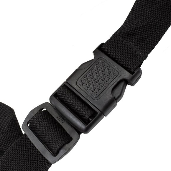 Black Genuine Leather Fanny Pack Large Multi Zippered Waist Bag Design Hip Purse - Picture 6 of 6